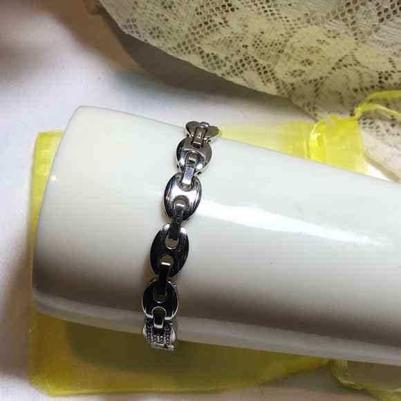 Fossil wrist watch silver euc ladies 💎 diamonds - Picture 3 of 9